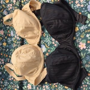 2x Freya 32GG Padded Half-cup Bras (lot of 2 bras)
